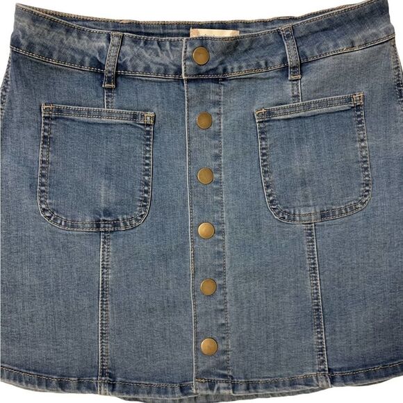 Altar’d State Women’s Denim Mini Jean Skirt, Size XS - Picture 4 of 7